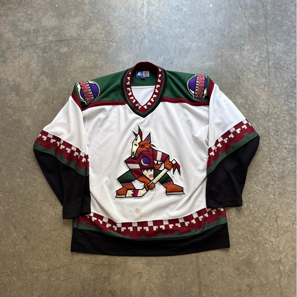 Vintage Starter Athletic Arizona Coyotes NHL Jersey Kachina Size Large